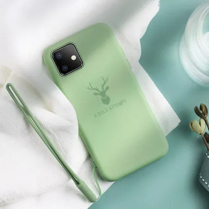 Для Apple iphone 11 чехол мягкий жидкий силиконовый олень Тонкий для кожи защитный pro 11max