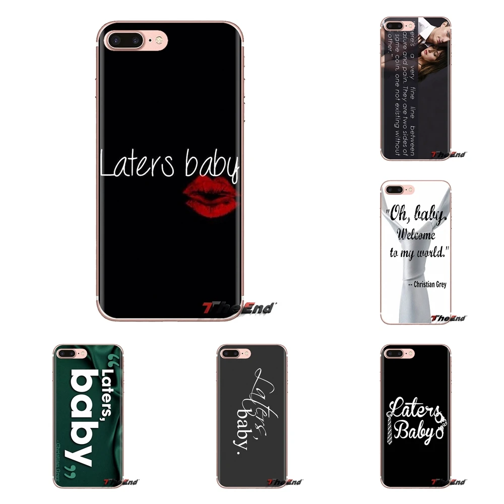 Fifty Shades of Grey Quotes Laters For Xiaomi Redmi 4A S2 Note 3 3S 4 4X 5 Plus 6 7 6A Pro Pocophone F1 Silicone Phone Skin Case |