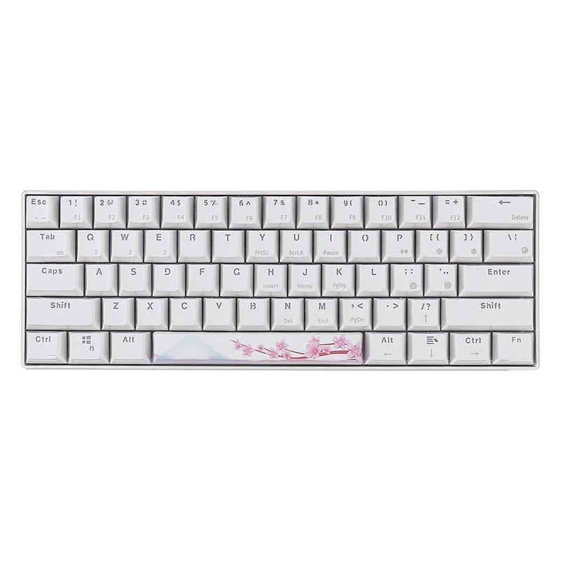 PBT Space Keycaps механическая клавиатура DIY Keycap(6.25U Space Keycap)-Fuji Cherry