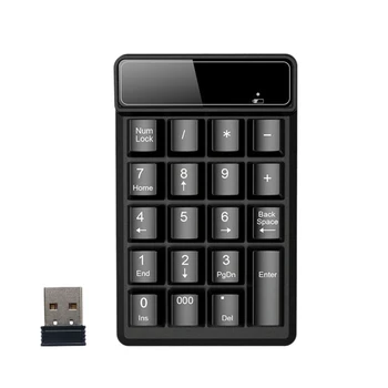 

Mini 2.4G Wireless Number Keypad 19 Keys Digital Numeric Keyboard for Laptop PC Computer for Finance / Accounting / Finance