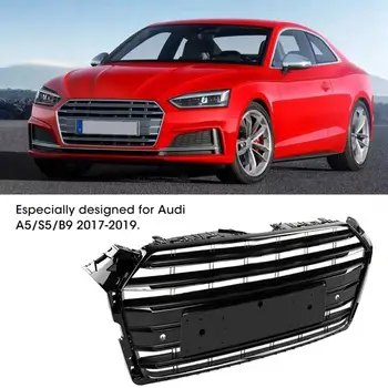 

Black Car Front Bumper Grille Grill for Audi A5/S5/B9 2017 2018 2019 Racing Grills car accessories