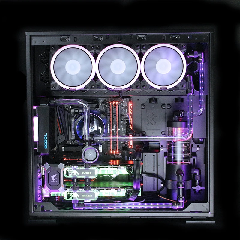 Barrow 18w d5 Bomba Combo Reservatório Gabinete Edifício Pwm Bomba Poderoso Tanque de Água 1260l h Prata Preto Branco Spg40a5g65 Ventiladores e resfriadores - Imagem 6