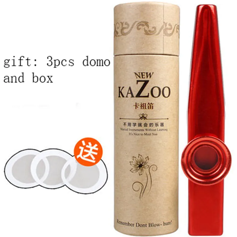 Гитарное аккомпанемент Музыкальные инструменты kazoo Музыкальные инструменты игровой уровень kazoo флейта инструмент - Цвет: red with dimo box