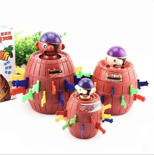 Pirata balde espada jogo 3d quebra-cabeça jogos de festa brinquedo engraçado crianças piratas jogo de descompressão complicado tambor plug