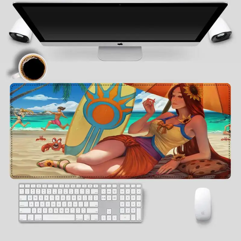 Sale League Of Legends Leona Mouse Pad Gaming MousePad Large Big Mouse Mat Desktop Mat Computer Mouse pad For Overwatch