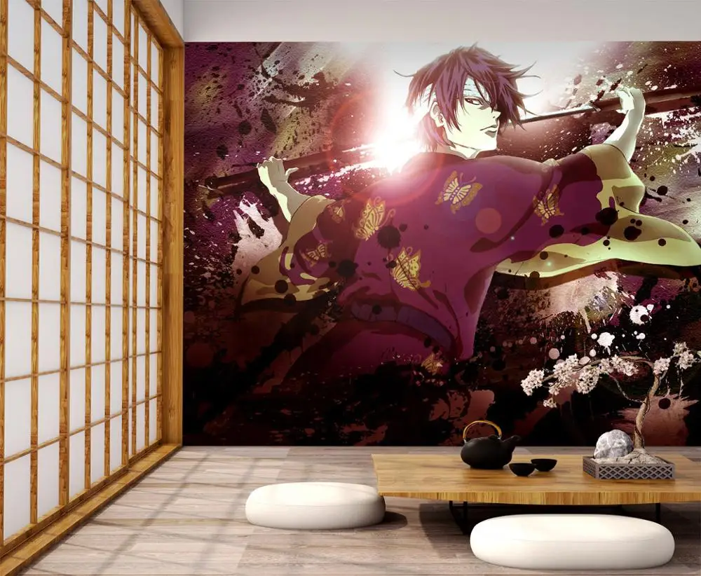 [Самоклеющиеся] 3D GinTama 55555823813 Япония Аниме настенная бумага печать настенные