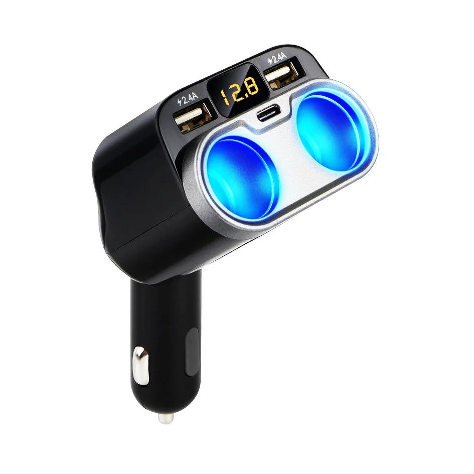 

C47 5.3A Dual USB Car Charger With LED Display Universal Mobile Phone Car-Charger for Xiaomi Samsung S8 iPhone 7 8 Plus Tablet