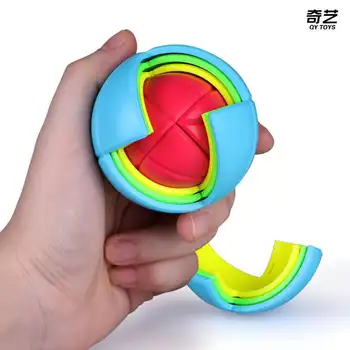 

QiYi mofangge Educational Wisdom Ball Cube 3D Puzzle Montessori AntiStress Assembling Maze Neo Cube For Children Magnetic toy