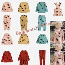 BoBomoon-MR/ г. Комплекты для девочек Одежда для маленьких девочек на День Благодарения Одежда для мальчиков на первое Рождество Одежда для девочек топы для мальчиков