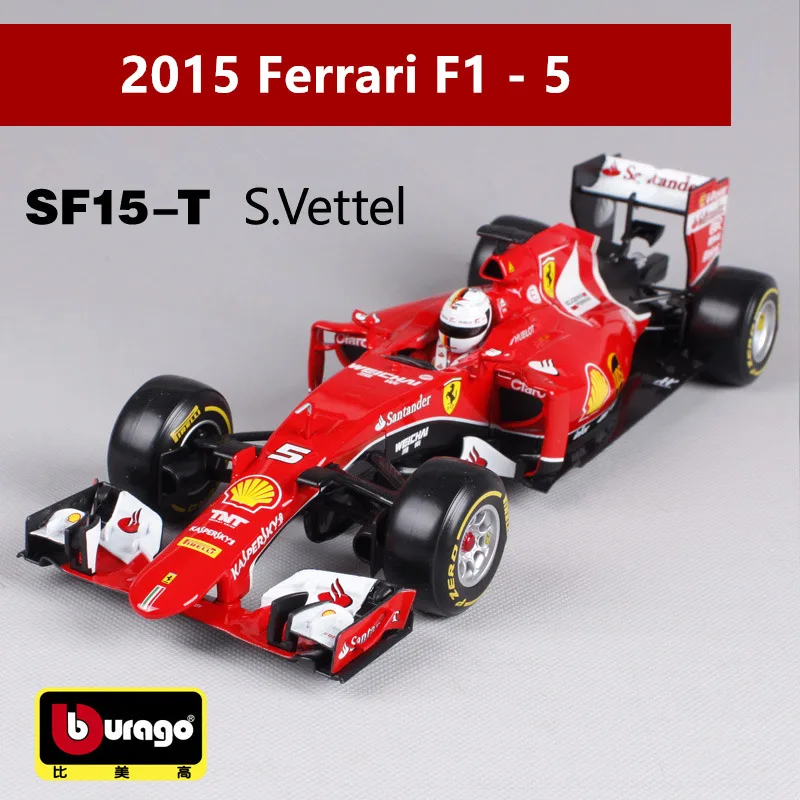 Белый Bburago 1:18 Ferrari F1 NO7 производитель авторизованный имитационный сплав модель автомобиля ремесла украшение Коллекция игрушек инструменты - Цвет: Белый