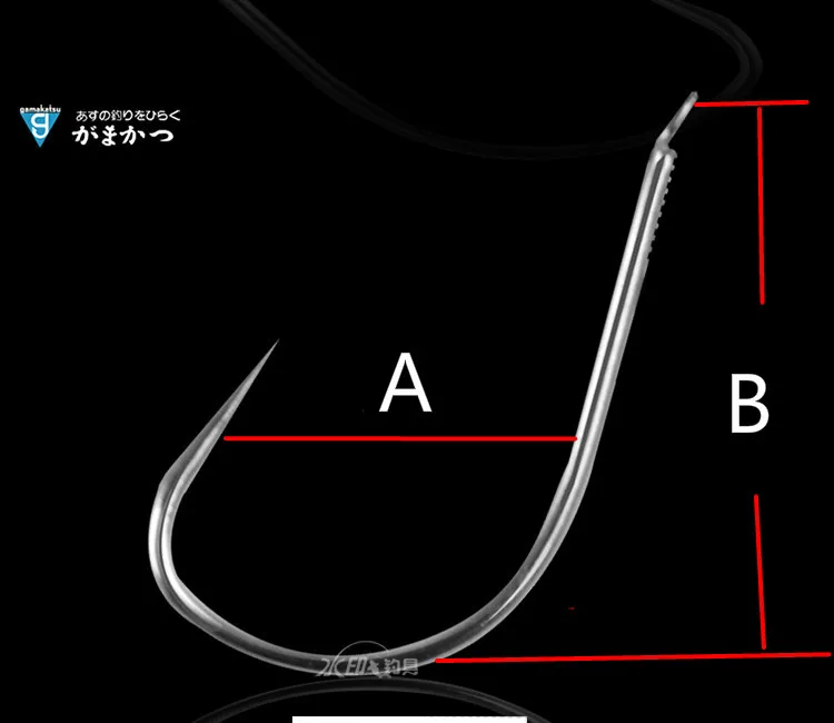 3 упаковки/лот Япония Gamakatsu жесткий острый и сильный крюк без Барб крюк через исследования(белый) и V крюк