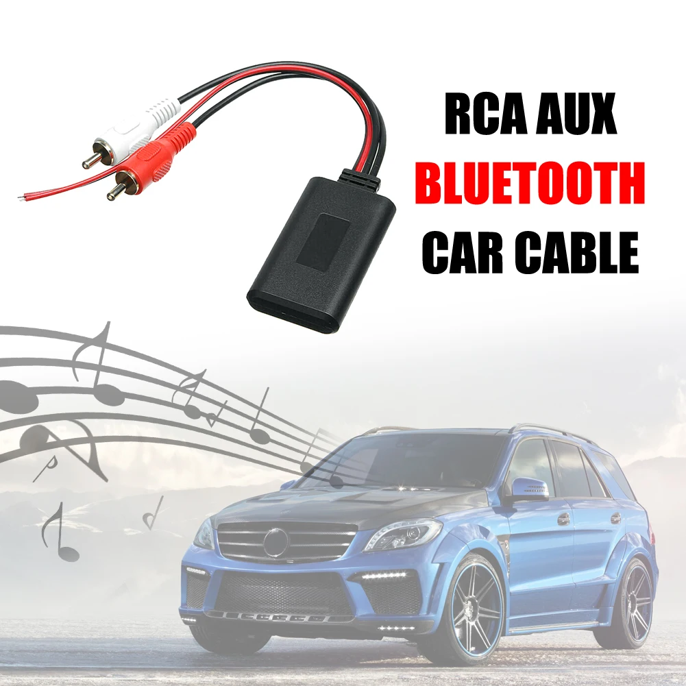 Автомобильный радиоприемник Bluetooth 12В AUX адаптер RCA RC автомобильный радиоприемник Универсальный Кабельный разъем - Название цвета: ABS