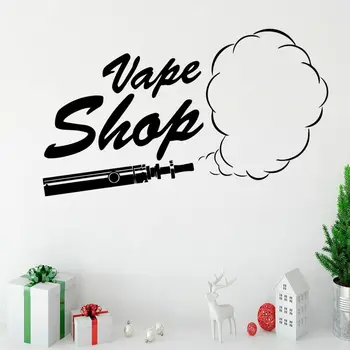 

Vape Shop Wall Sticker Man Cave Decor Smog Vinyl Self-adhesive Door Window Decals Home Decoration Lounge Room Art Murals Z504