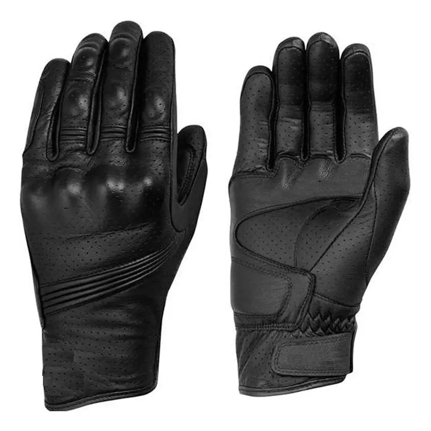 

Motorcycle Gloves Leather Touch Screen Men Genuine Leather Cycling Glove Motorbike Racing