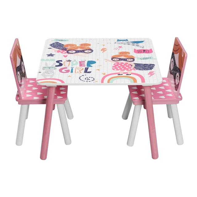 Table enfant plastique rouge 55 x 66 x 43 cm - Table enfant extérieur -  Table d'appoint