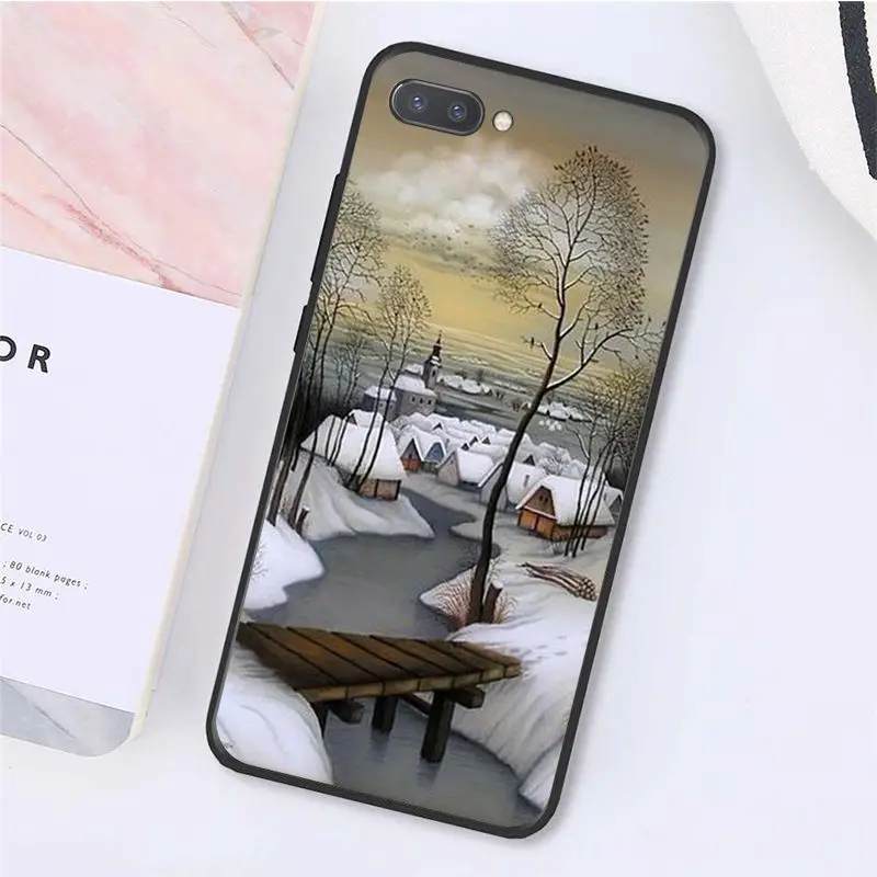 A5 MaiYaCa Пейзаж Зима светильник снег чехол для телефона для huawei Y9 Y7 Y6 II Y5 II Y7 Prime - Цвет: A5
