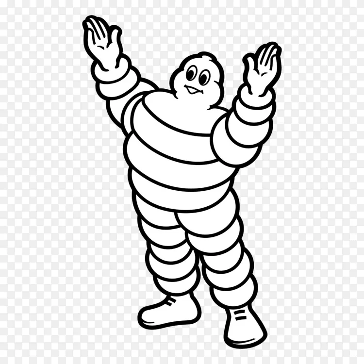 米其林汽车贴纸轮胎-汽车