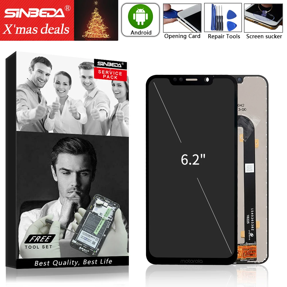 

6.2" Original For Motorola Moto One Power LCD Display Touch Screen For For Motorola Moto P30 Note LCD Display XT1942-1 XT1942-2