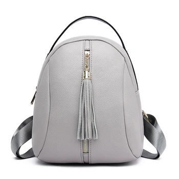 

Designer Tassel Women Backpack Mini Soft Touch Leather Small Backpack Female Fashion Ladies Bagpack Satchel Shoulder Bag Bolsa