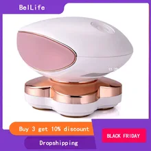 Мини USB Перезаряжаемый Эпилятор с четырьмя головками электрическая Женская бритва Женская Бритва Уход за кожей ног массаж