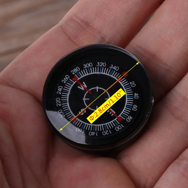 

New Portable Mini Oiling Survival Button Compass Hiking Camping Practical Guider A6HC