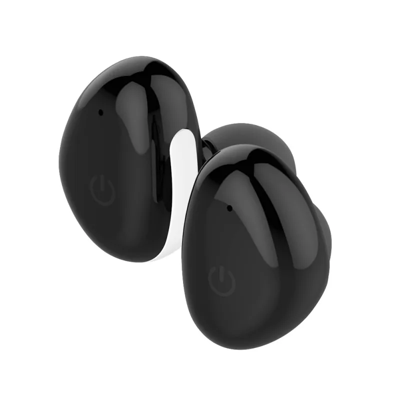Black Мини bluetooth гарнитура снижение шума bluetooth гарнитура для мобильного телефона беспроводные наушники маленькие спортивные наушники - Цвет: Black
