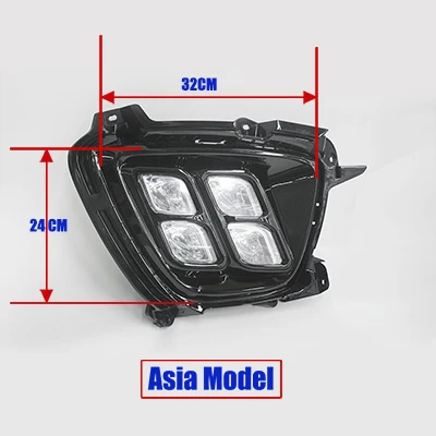 1 Pair DRL Daytime Running Light Fog Lamp Cover For Kia Sorento - Color: Asia Model