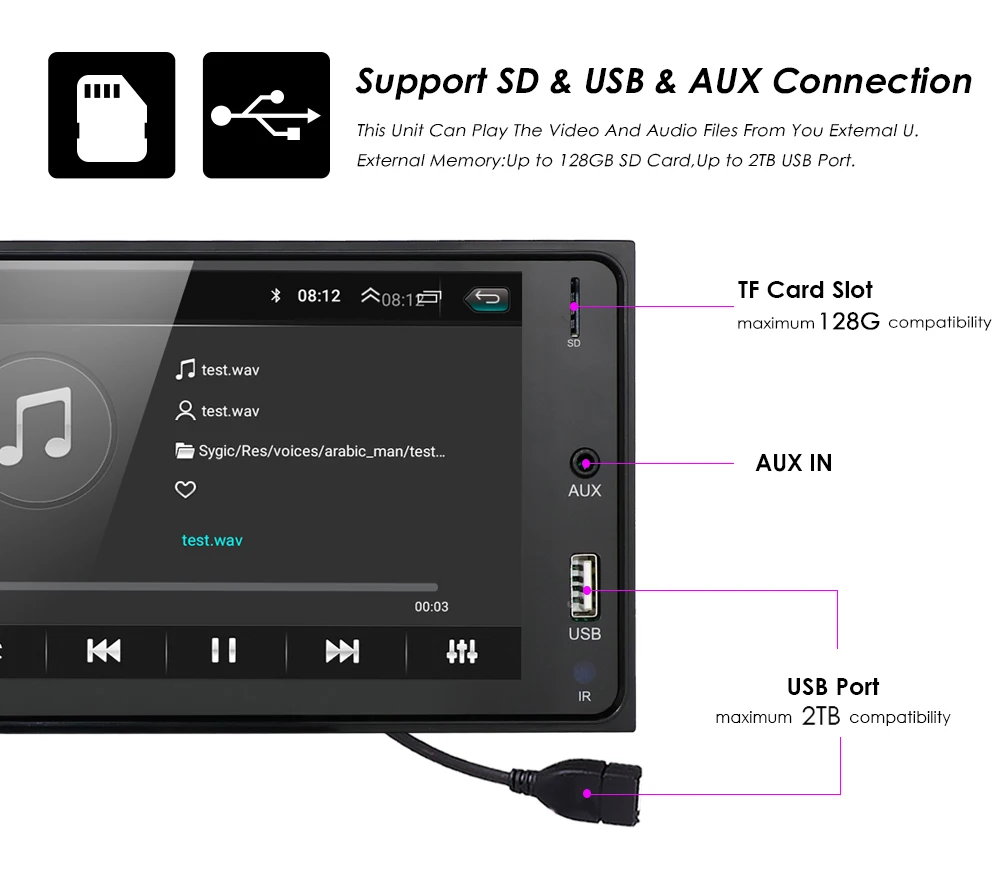 Android 8,1 2 Din Автомобильный Радио Мультимедийный видео плеер Универсальный Авто Стерео gps карта для toyata VIOS Crown Camry HIACE PREVIA COROL
