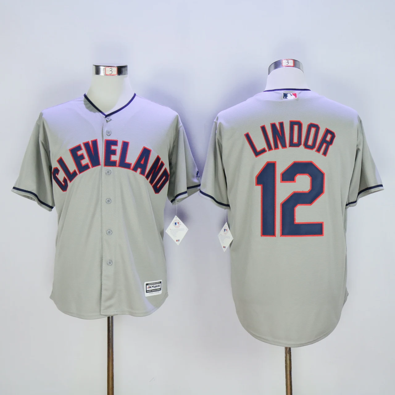 Серый Мужчины Кливленд Франсиско Линдор Jim Thome Corey Kluber Jason Kipnis FLEX& Cool base-плеер Джерси camiseta maillot - Цвет: Серый