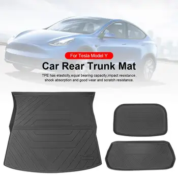 

For Tesla Model 3 Trunk Mats Customized Car Rear Trunk Storage Mat Cargo Tray Trunk Waterproof Protective Pads Mat Compatible