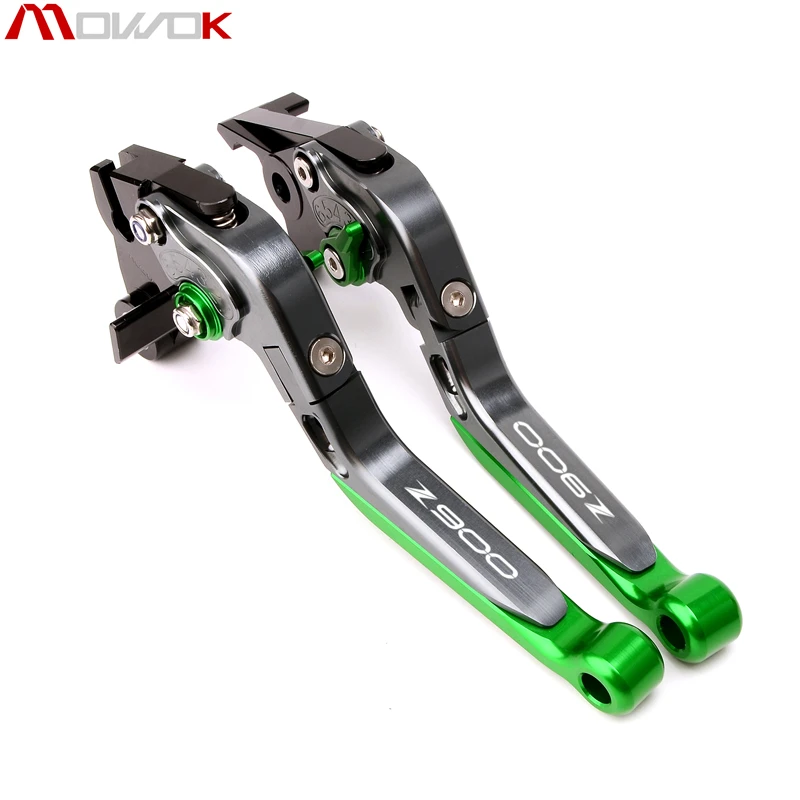 Palanca de embrague de freno extensible y plegable ajustable CNC aluminio para Kawasaki Z900 Z 900 2017 2018 2019