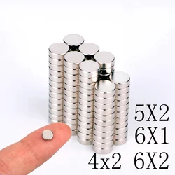 20 40 80pcs/Lot 4X2 6x2 5x2 6x1mm Magnet Hot Round Magnet Strong Magnets Super Rare Earth Neodymium Magnet 3x2