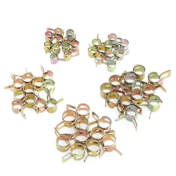Günstig 50Pcs 5/6/7/8/9mm Frühling Clip Kraftstoff Linie Schlauch Wasser Rohr Luft Rohr Klemmen Verschluss
