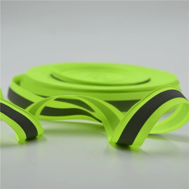 Green 1meter 1 м нейлон лямки Светоотражающие лямки предупреждение Зеленый Красный полоса ленты ткачество трубопроводов краны 2*1 см в ширину - Цвет: Green 1meter