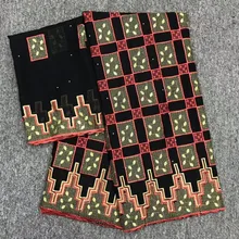 Африканская кружевная ткань высокого качества, хлопковое кружево для женщин, хлопок, швейцарское кружево из вуали, швейцарская ткань из Дубая 5+ 2 ярдов