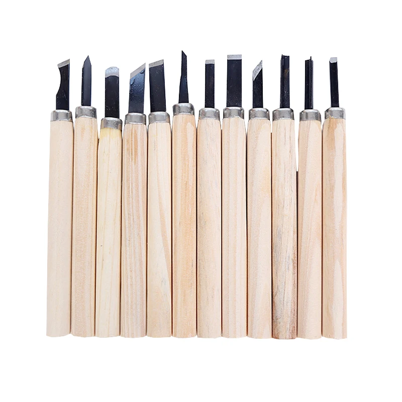 

12pcs Woodcut Knife Scorper Wood Carving Tool Woodworking Hobby Arts Craft Nicking Cutter Graver Scalpel Multi DIY Pen