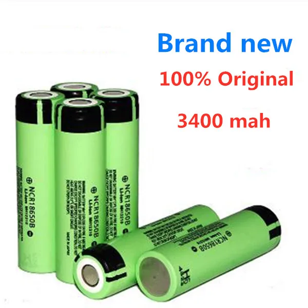 Dolidada100% original 18650 rechargeable lithium ion battery for Panasonic NCR 18650B 3.7 V 3400 MAH battery