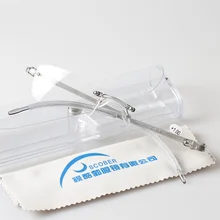 Vazrobe без оправы прозрачные очки для чтения Для мужчин Для женщин диоптрий мужской+ 1,0 1,5 2,0 2,5 3,0 3,5 4,0 женский класс vision чехол