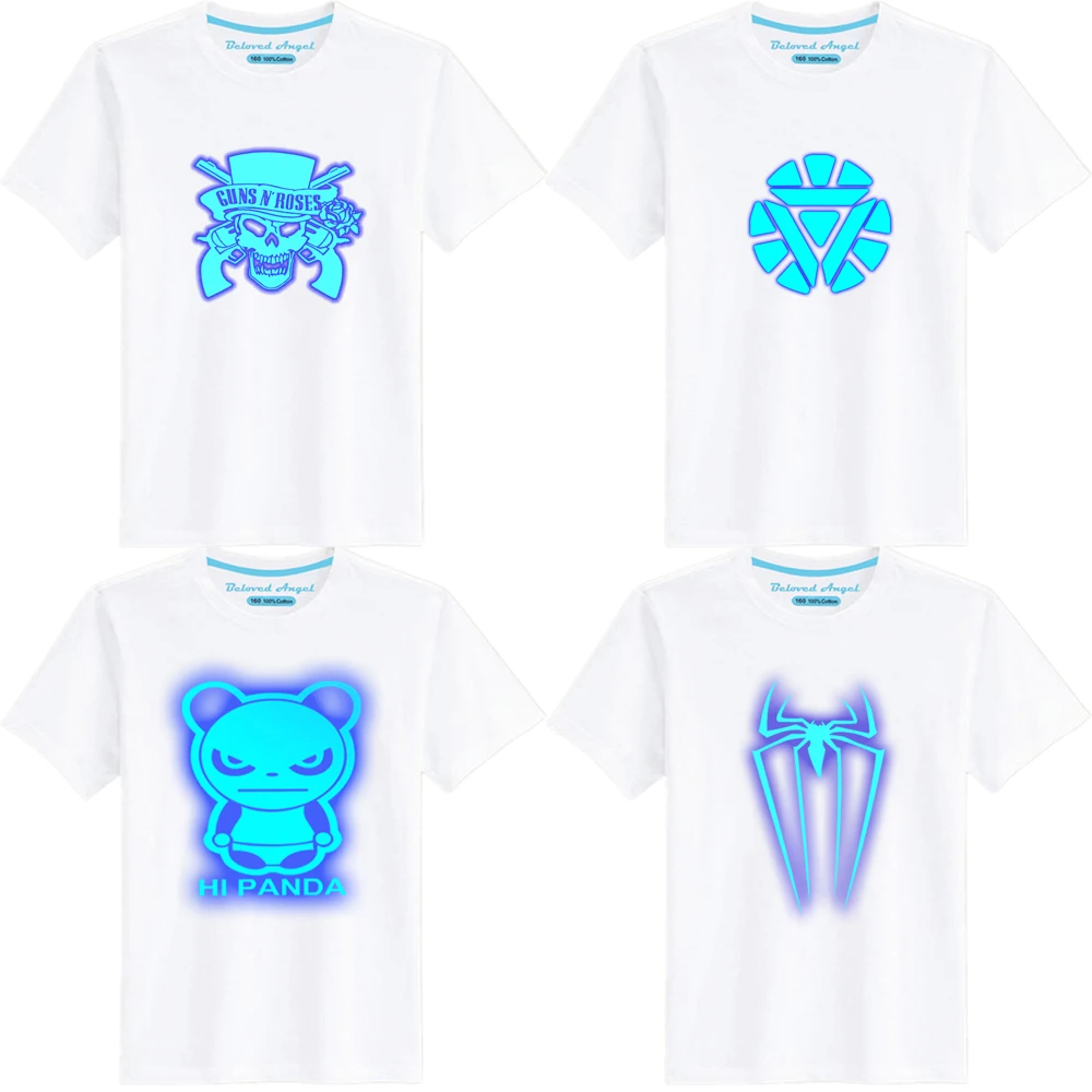 

Kids T-Shirt Luminous 3D Print Girls Cotton Clothes Boys Costume Children Summer Tops Christmas Kids Clothing 3-15 Years