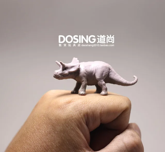 Jurassic Wild Animals Dinosaur Model Ornament Mini Triceratops Fairy Garden Miniatures Bonsai Decor Action Figure Figurines Toys 1