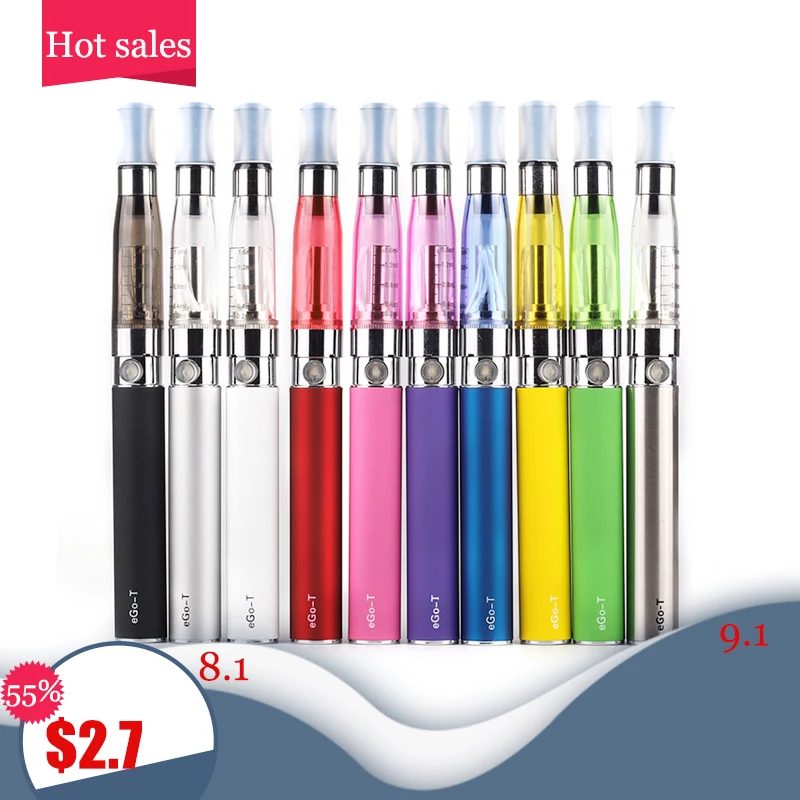 

Electronic Cigarette Vape Pen Kit With 650 mAh Battery USB Charger 1.6ML Cotton Core Atomizer 510 Thread Refill Pod for EGO CE4