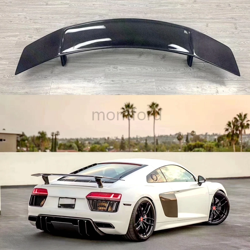 

Carbon Fiber / FRP Rear Trunk Boot Lip Wing Spoiler for Audi R8 GT V8 V10 2017 2018 2019 Auto Tail Lip Wing Spoiler