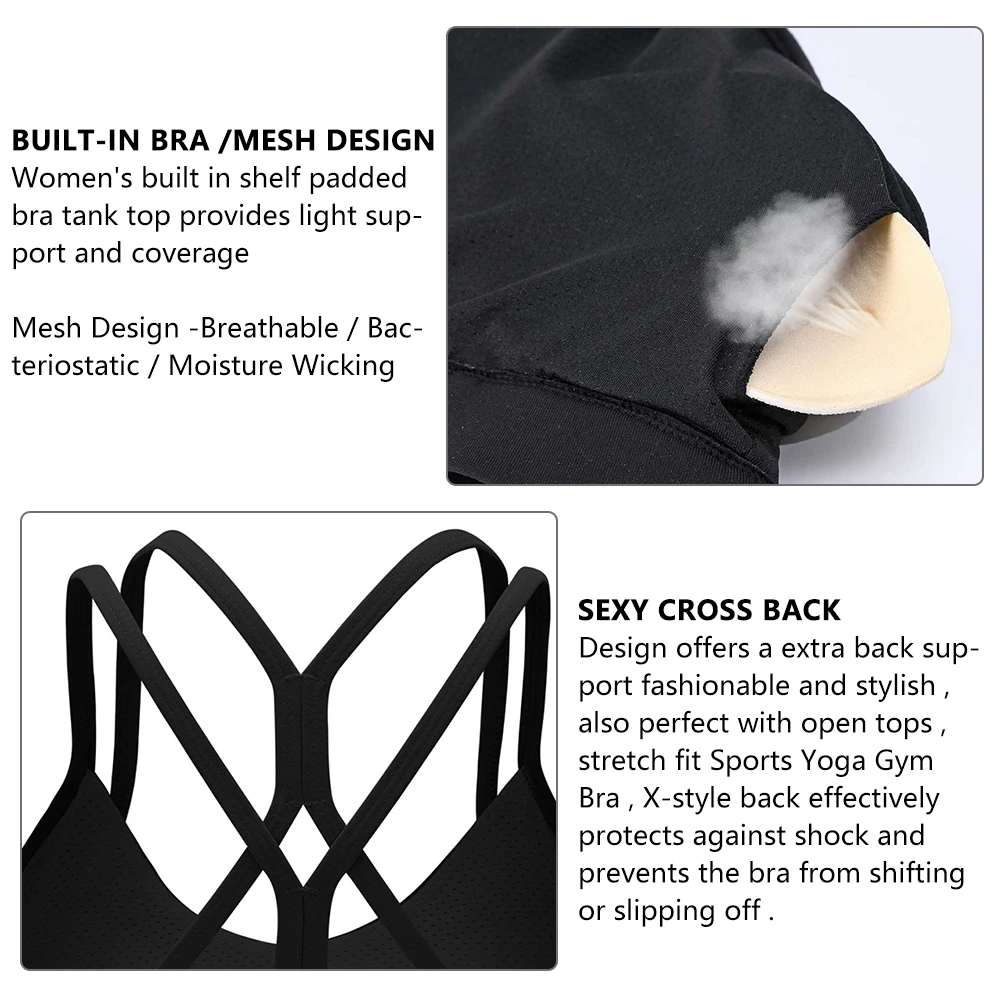 Seamless Sport Bra Sexy Brassiere Push Up Sports Bra Cross Back Running Padded Women Top For Yoga Fitness Workout Active Wear