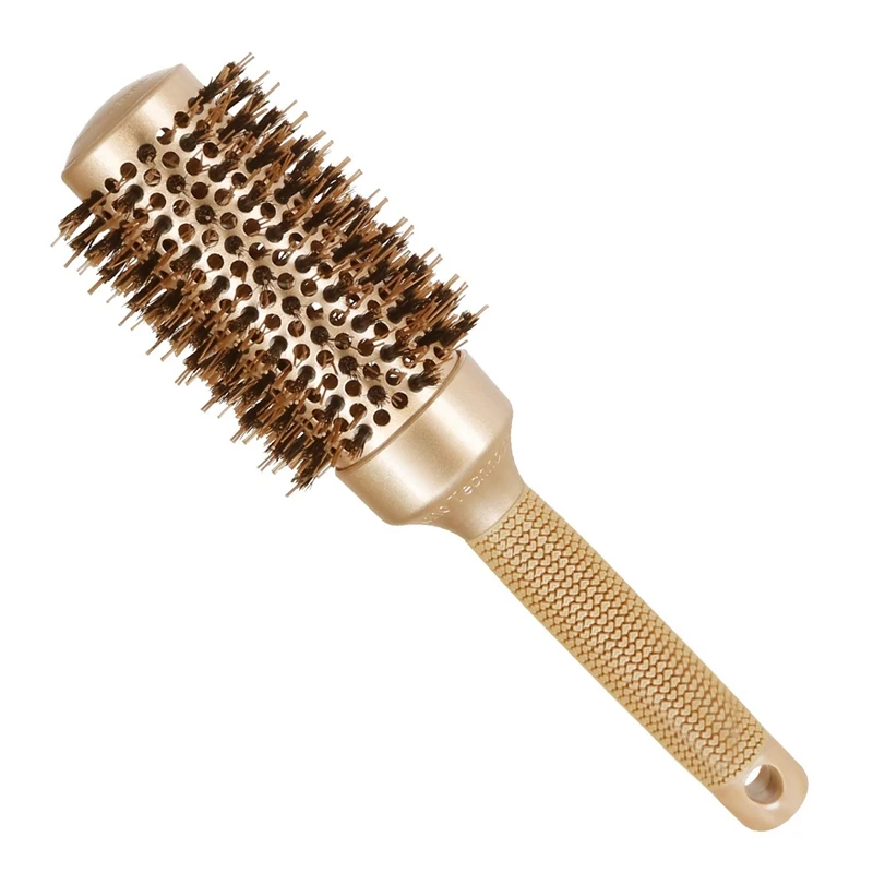 Баррель щетка для волос есть Blowout Nano Thermic ceramic& Ionic круглый баррель с кабаном щетины, для сушки, завивки и выпрямления