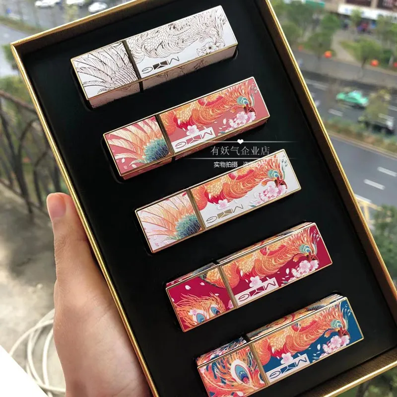 chinese style gift beauty 2020new cosmetics nude lipstick set lipstick suit 5colors great gift chinese style gift beauty 2020new cosmetics nude lipstick set lipstick suit 5colors great gift