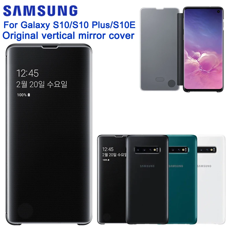 Funda Original para Samsung S22 Ultra Mirror Smart View, carcasa con tapa  para Samsung Galaxy S22 +/S22 Plus 5G, fundas LED s-view Fivean unisex