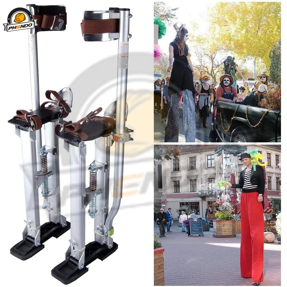 US $219.32 PHENDO Drywall Stilts 2440 1523 Adjustable Aluminum Tool Stilt For Painting Taping Or Cleaning Walking