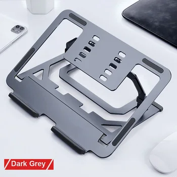 

Adjustable Notebook Holder Aluminum Laptop Stand For Macbook Pro Foldable Support Notebook Bracket Cooling Pad Computer Stand