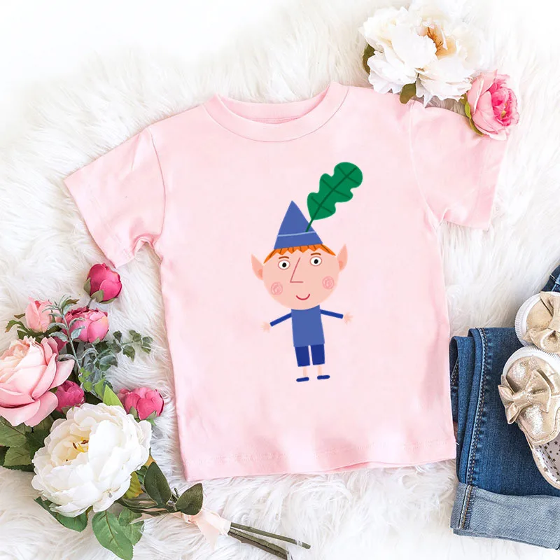 animados t camisa para meninas bonito crianças