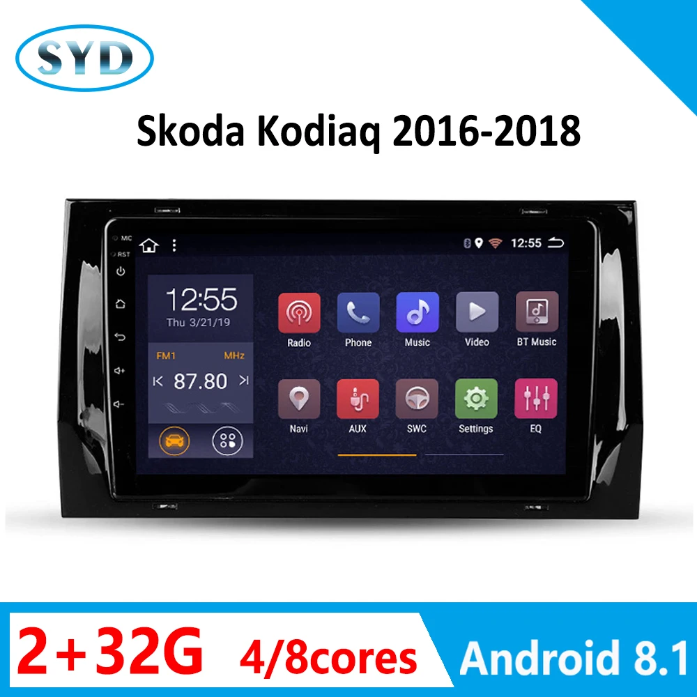 Автомагнитола coche для Skoda Kodiaq 2016 2017 2018 1 din android 2 32 ГБ 8 ядер android|Мультимедиаплеер